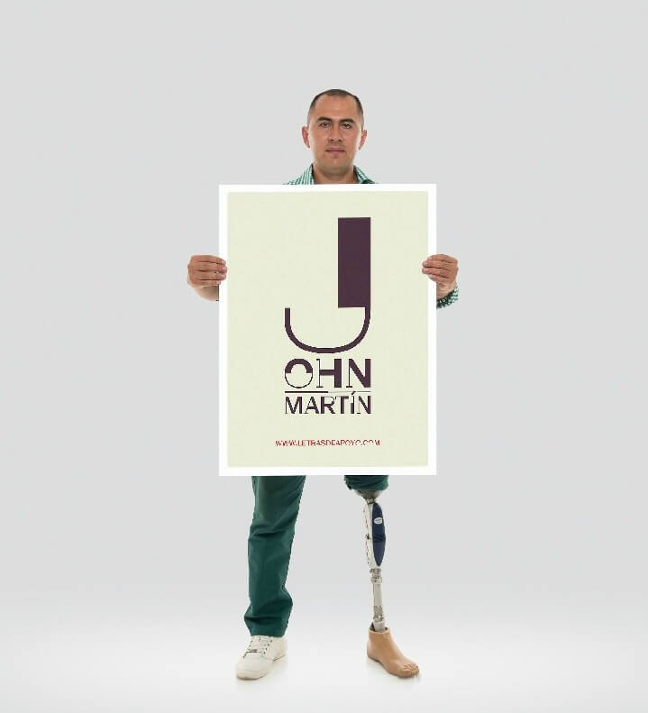 “Letras de Apoyo”: una tipografía para ayudar a las víctimas de minas antipersonal