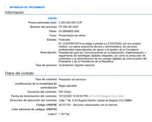 Obejtivo contrato