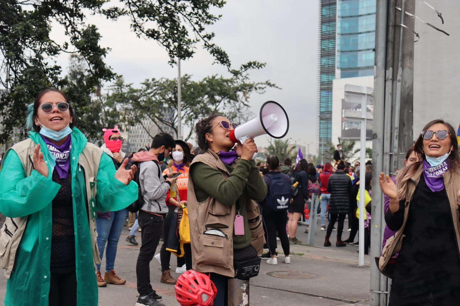 Defender la vida en el Paro Nacional: esta es La Esquema Feminista de DDHH en Bogotá