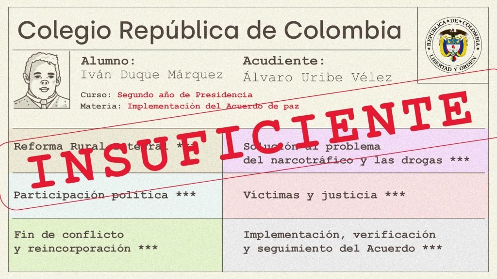 Estuvimos en la entrega de boletines de Duque y así le ha ido con el Acuerdo de paz