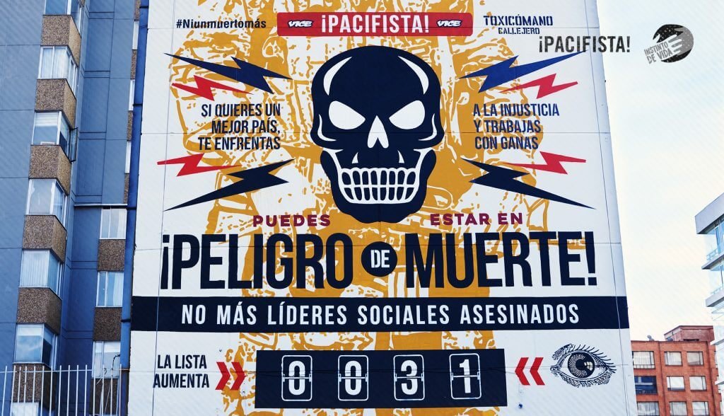 Se acaba nuestro mural: Hablar de los líderes asesinados ha valido la pena