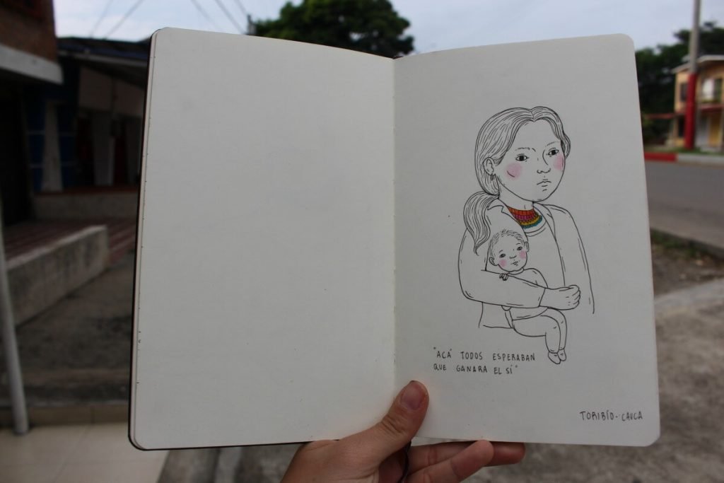 #CaravanaPacifista 9 de noviembre: una libreta de retratos