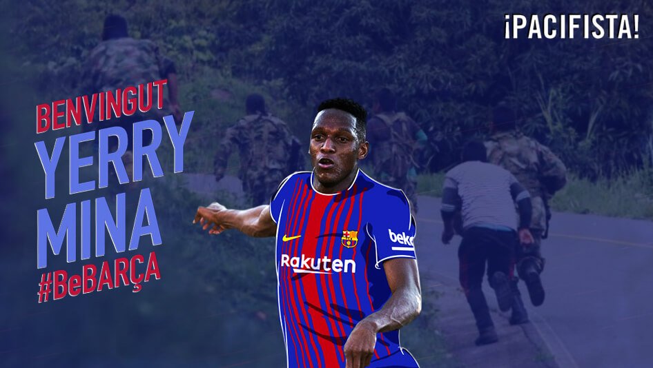 Del Cauca al Barça: Yerry Mina es un ejemplo en medio del conflicto