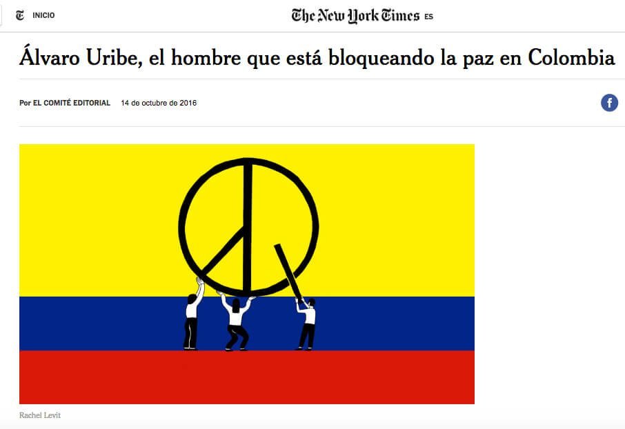 Bitácora de la incertidumbre: día 12, el New York Times cuestiona a Uribe