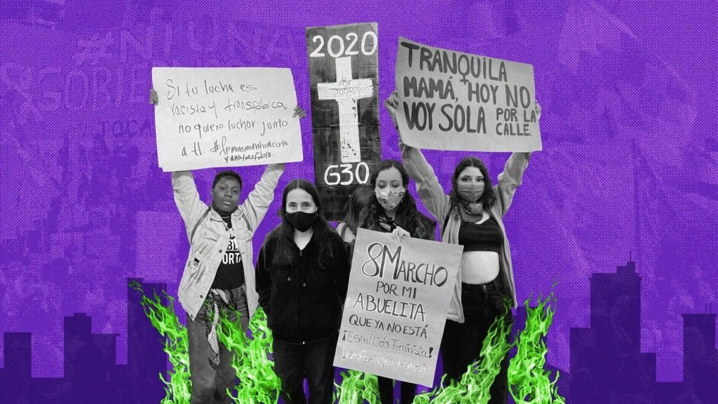 Así fue la jornada de movilización del #8M2021 en Bogotá