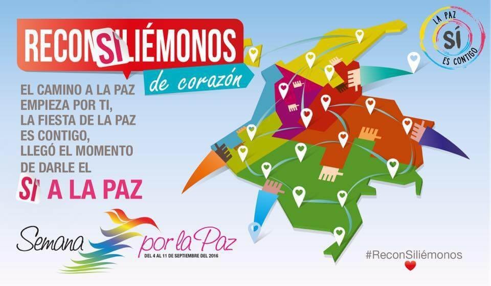 La Semana por la paz se tomará el país con 3.000 acciones de respaldo al fin del conflicto