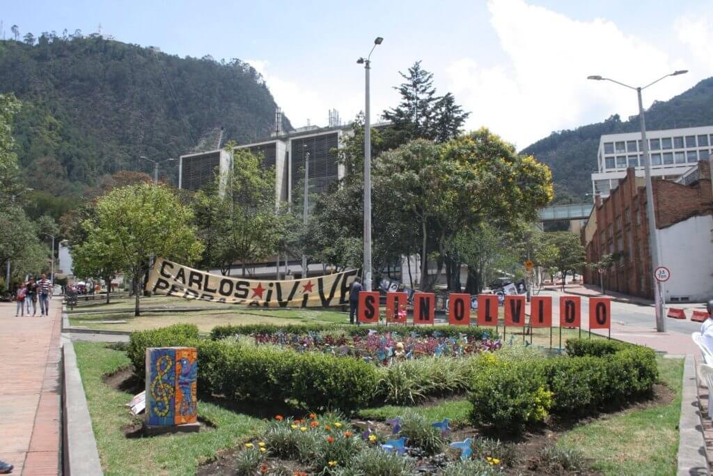 El jardín en homenaje a Sandra Catalina y otras niñas asesinadas