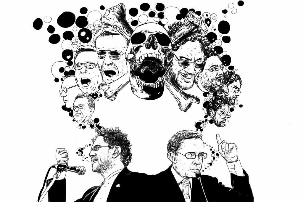 De trinos, insultos y blasfemias