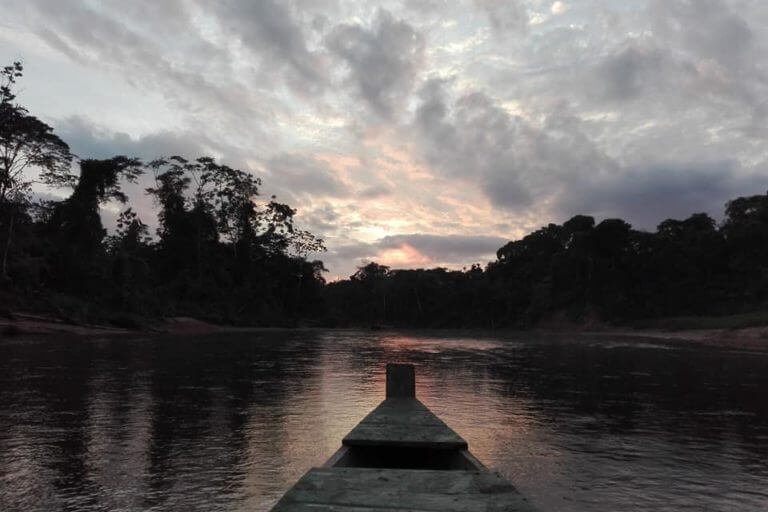 Atardecer en el Parque Nacional Madidi. Foto: Radamir Sevillanos.