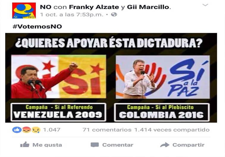 Captura de pantalla incluida en el auto de la magistrada Bermúdez.