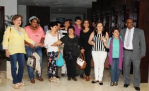 Integrantes de la segunda delegación de víctimas que viajó a La Habana. Foto: Naciones Unidas