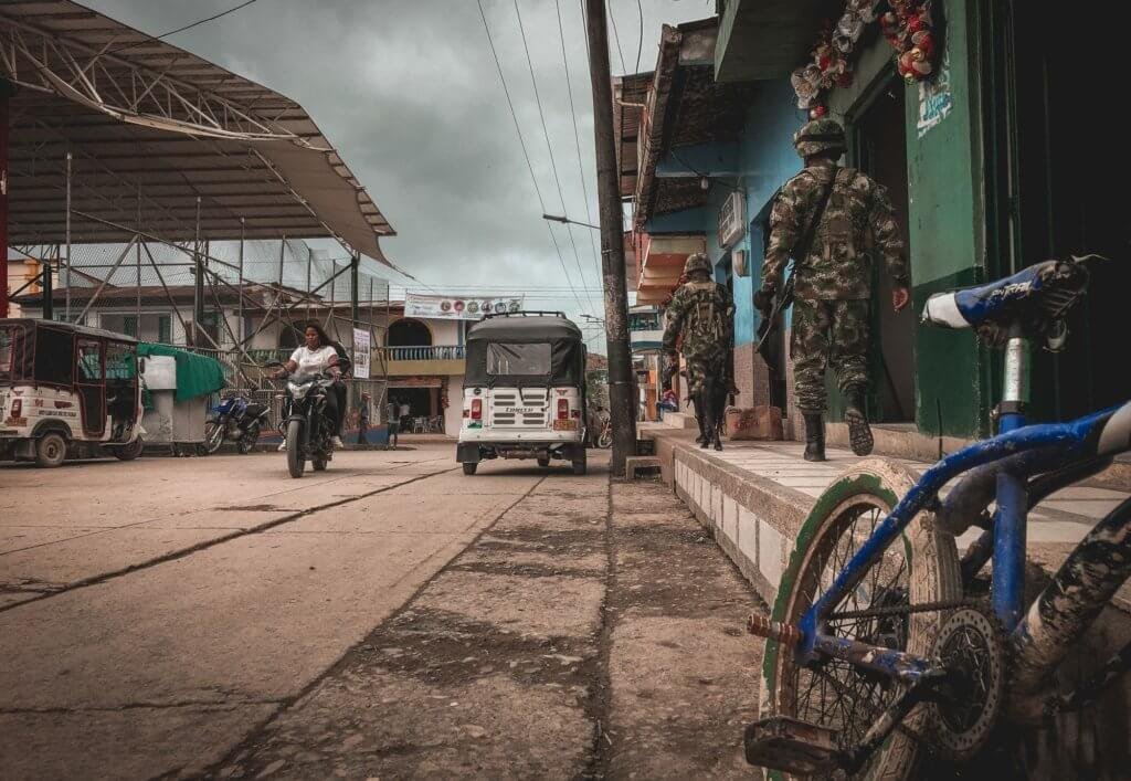 Militares en San José del Palmar. Foto: Santiago Ramírez / La Cola de Rata.