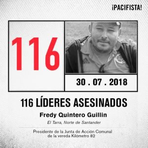 Estos son los 413 líderes sociales asesinados desde el inicio de la implementación