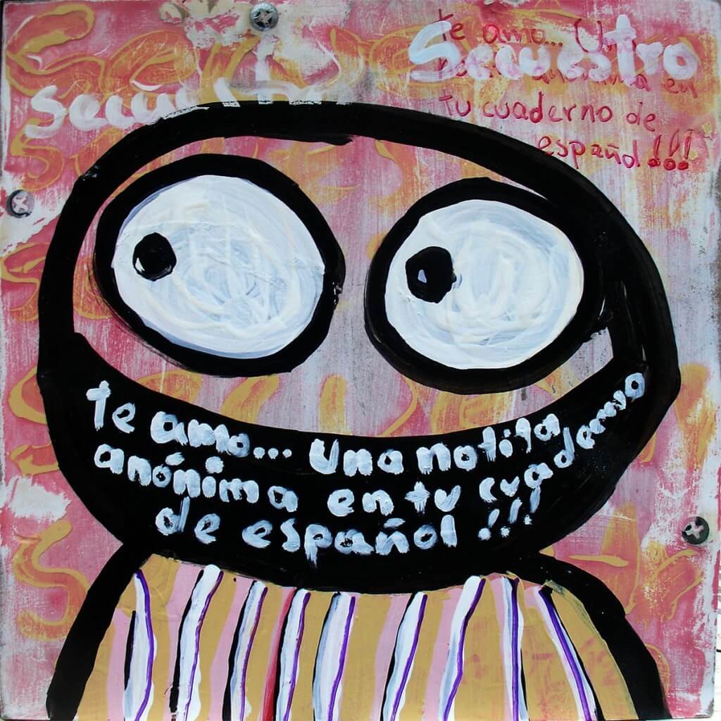 Secuestro. Te amo… uno notita anónima en tu cuaderno de español.