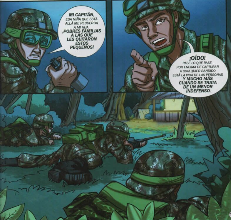El cómic del Ejército que no se sintoniza con los tiempos de paz