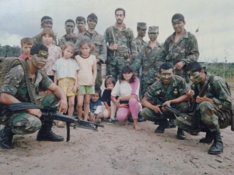Comandos junto a habitantes del Meta, sin año.