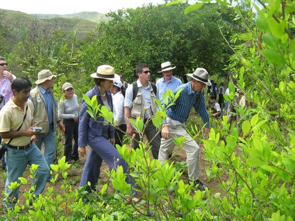 Durante su gobernación, los cultivos de coca bajaron hasta 3 mil hectáreas por año. Foto: Gobernación de Nariño.
